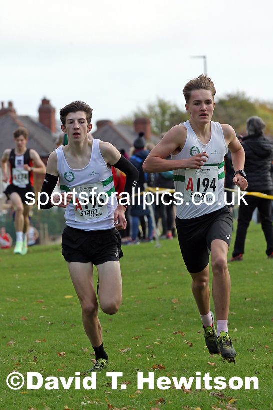 Mens under-17s Northern Cross Country Relays, Graves Park, Sheffield. Photo: David T. Hewitson/Sports for All Pics